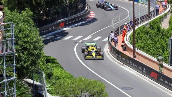 Views of the track from Fairmont Spa
